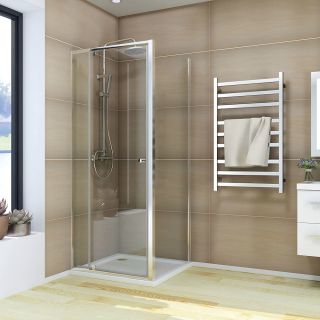 Душевой уголок Veconi Rovigo RV-026, 1000х700х1950, хром, стекло прозрачное